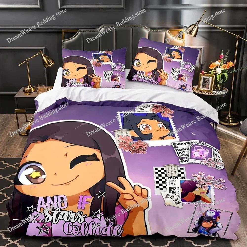 Duvet Cover Pillowcase Bedding Set Anime Aphmau with Wings Adult Boy Girl Bedroom Decoration Children Single Double Large Size96