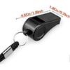 Whistle, 2 Packs Plastic Sports Whistles with Lanyard, Loud Crisp Sound Whistle Ideal for Coaches, Referees, and Officials