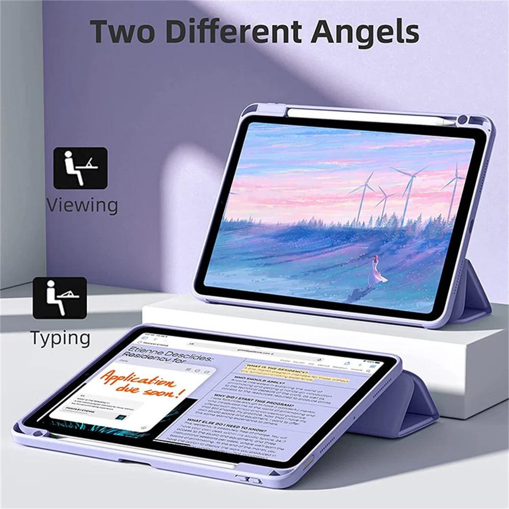 Fashion Case for IPad 11th A16 Generation Case for IPad Air 11 13 M3 M2 10th 10.9 A2696 A2757 A2777 with Pencil Slot Cover