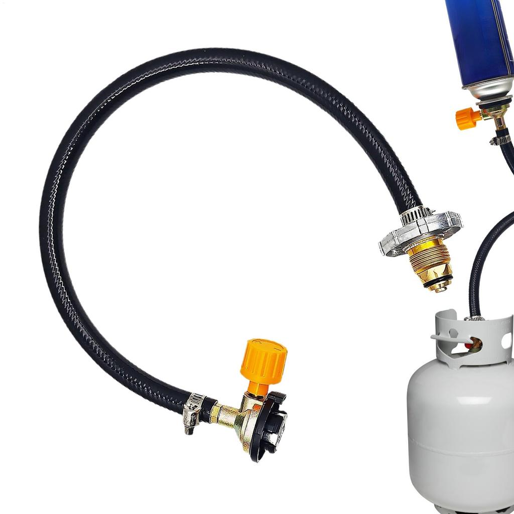Universeller Propangas-Adapterschlauch zum Anschluss von 1-Pfund-Kleingeräten an große Tanks, kompatibel mit tragbaren Heizgeräten