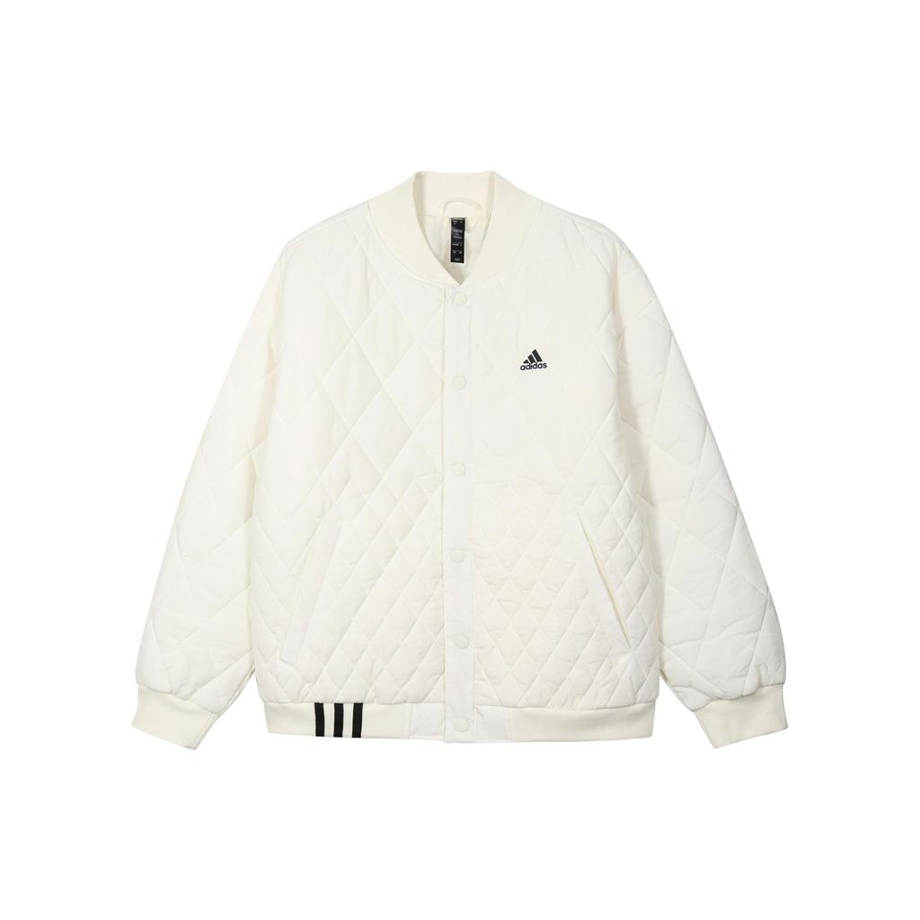 Adidas Sports Casual Long Sleeve Cotton Jacket Women Jacket Off-White IK7630