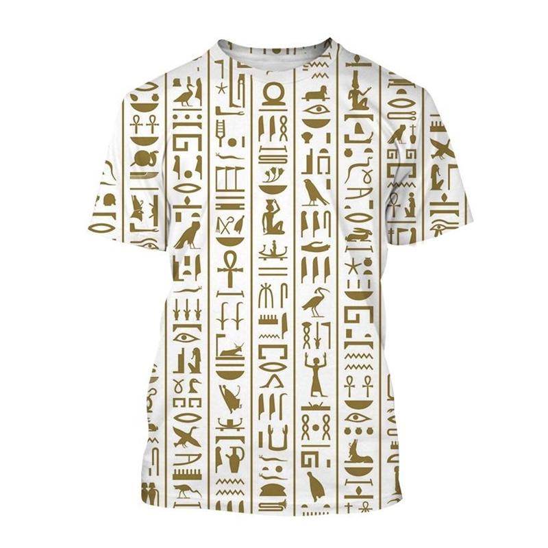 New Design Pharaoh Anubis T-Shirt For Men 3D Printed Ancient Horus Egyptian God Eye Egyptian S