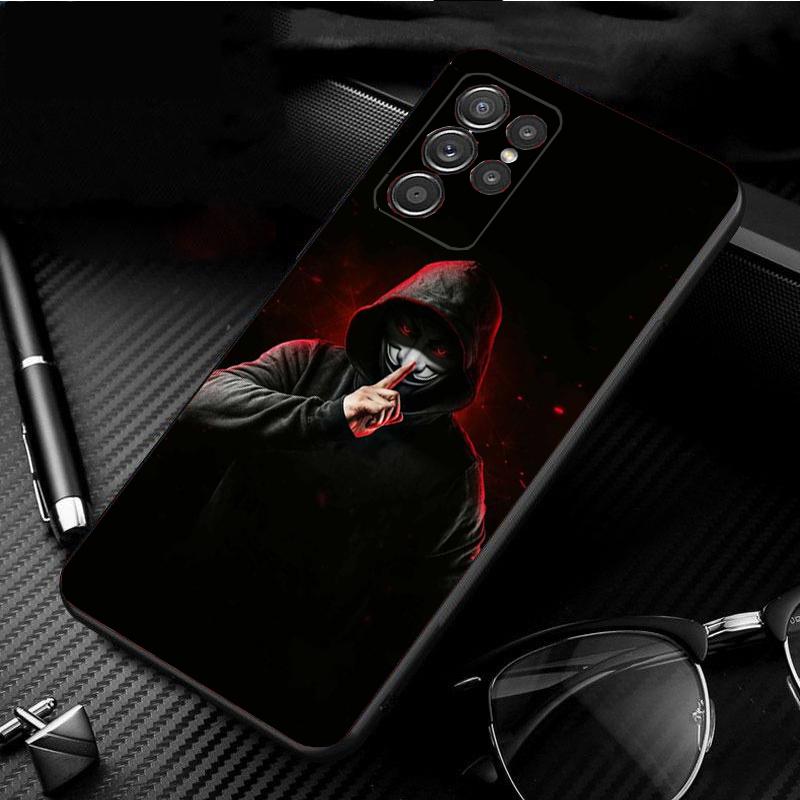 Devil Bad Boy Mask Guy Phone Case For Samsung S25 S24 S23 S22 S21 S20 Ultra S20 S22 S21 S10E S20 FE S24 Plus Funda