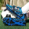 Boys/Kids Rubber Non-slip Velcro Lacing Artificial Turf Football Boots Outdoor Sports Training Football Shoes