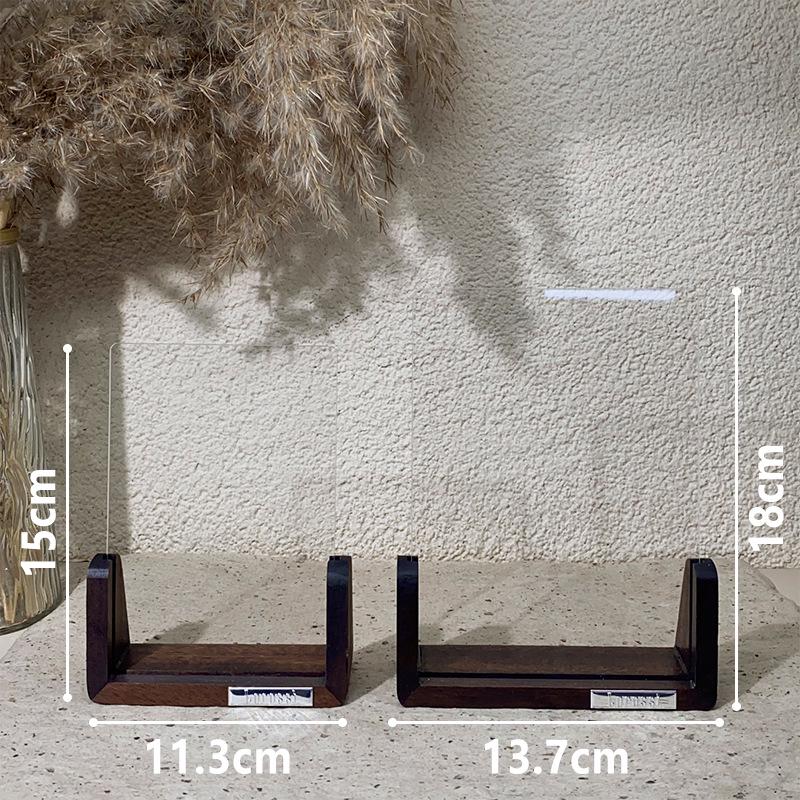 Wind Style Walnut Wood Nail Art Color Palette & Display Board for Gel Polish Sample Nails