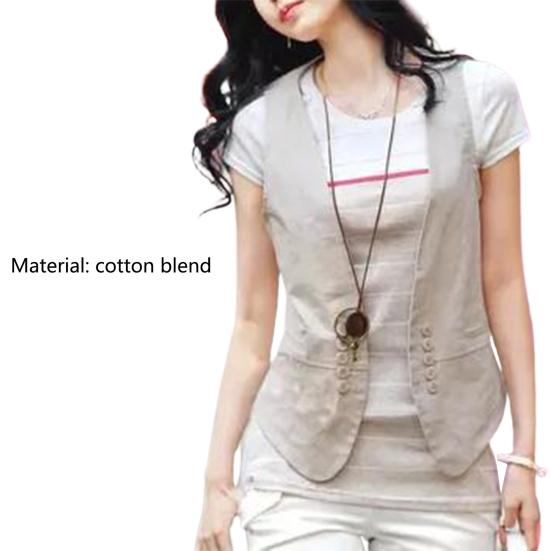 Dvouřadová vestička Všestranná Velká velikost Styl kardiganu Obleková vesta pro každodenní nošení