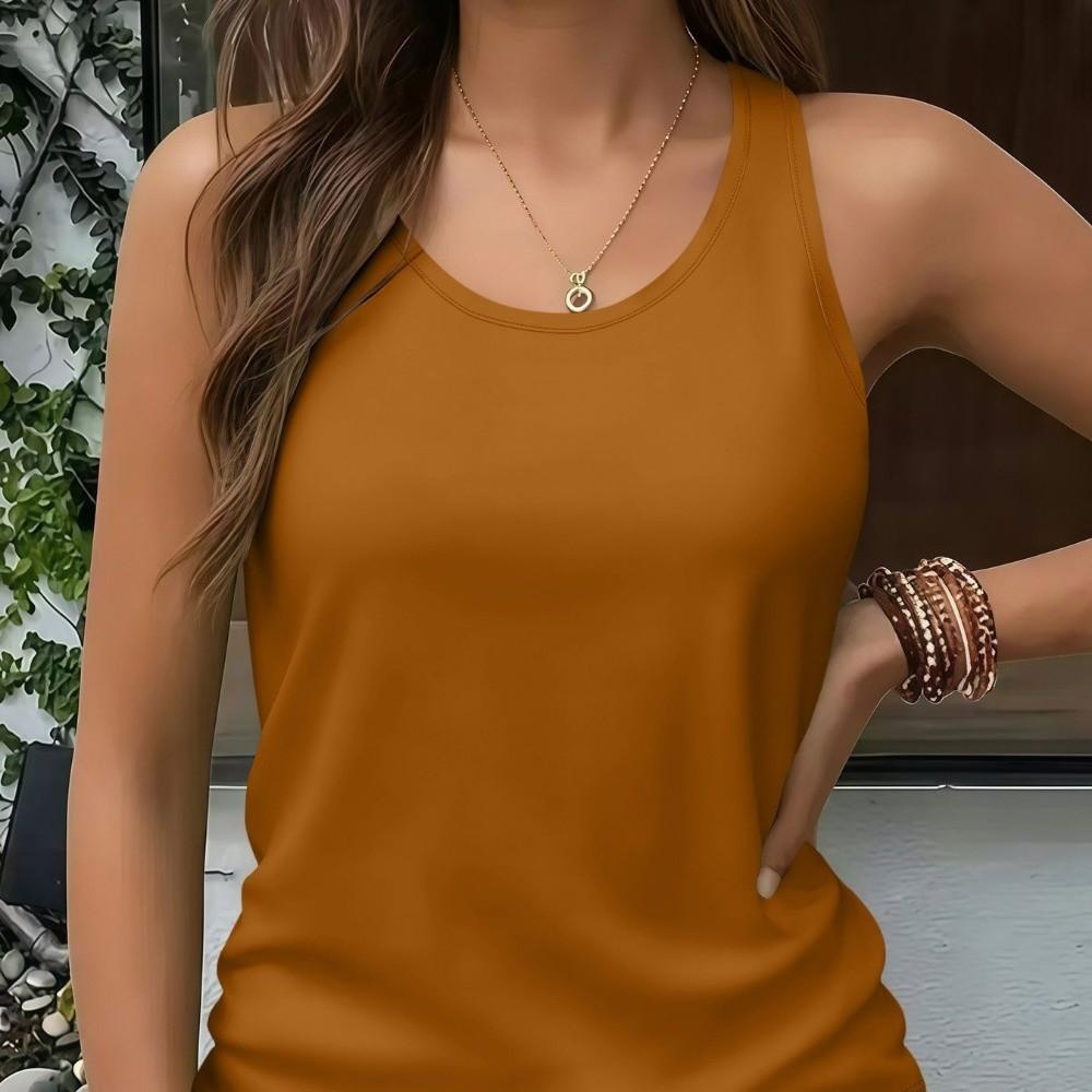Breathable Casual Camisole Sleeveless Vest Top Minimalist Slim Fit Cami Spring Summer