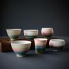 Ceramic Tasting Tea Cup Large Kung Fu Tea Cup Kiln Change Master Cup Retro Ink Wind Drinking Tea Personal Cups