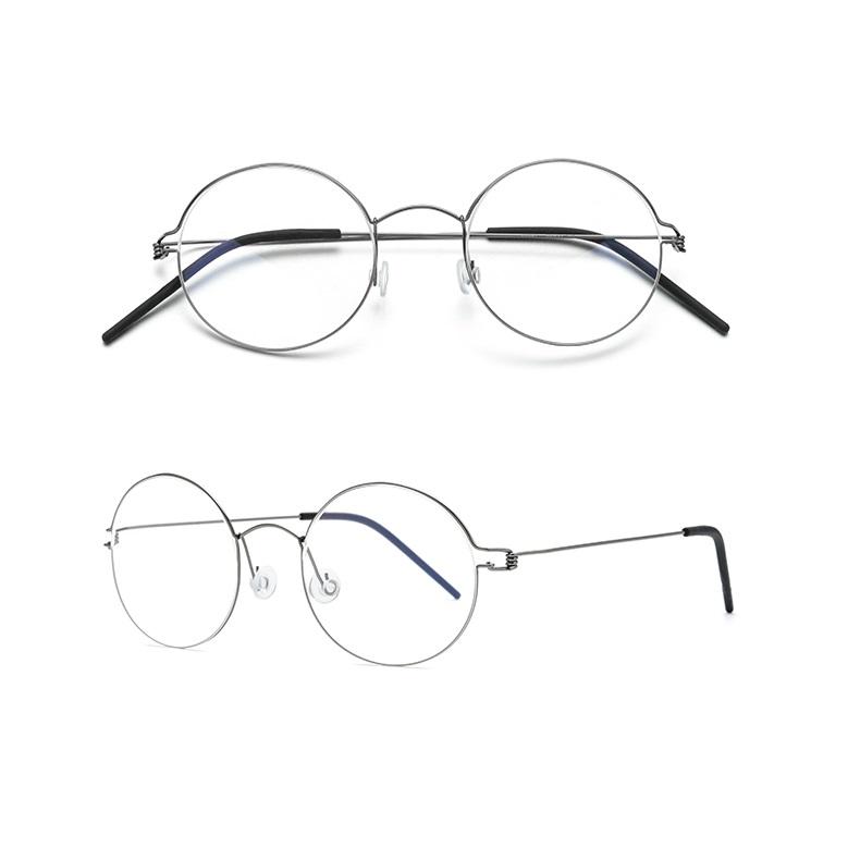 Denmark Brand Air Titanium Glasses Frames Men Thin Rim Screwless Eyewear Eyeglasses Women Morten Round Square Oval Korean Design