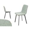 Chair Green Fabric 45 X 89 X 53 Cm Elegant (4 Units)