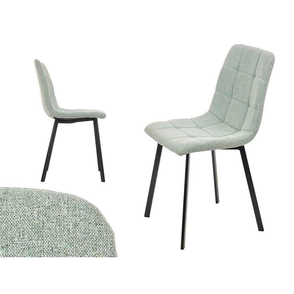 Chair Green Fabric 45 X 89 X 53 Cm Elegant (4 Units)