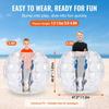 VEVOR Inflatable Bumper Ball 1-Pack, 4FT/1.2M Body Sumo Zorb Balls for Teen & Adult