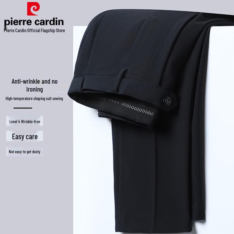 Pierre Cardin Men's Wrinkle-Free Straight-Leg Trousers