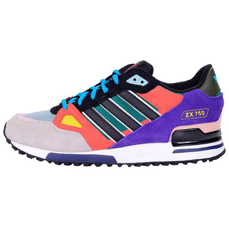 Adidas Oryginalne ZX 750 Klasyczne Niskoprofilowe Sneakersy Lifestyle Unisex Sneakersy Wielokolorowe AF6292