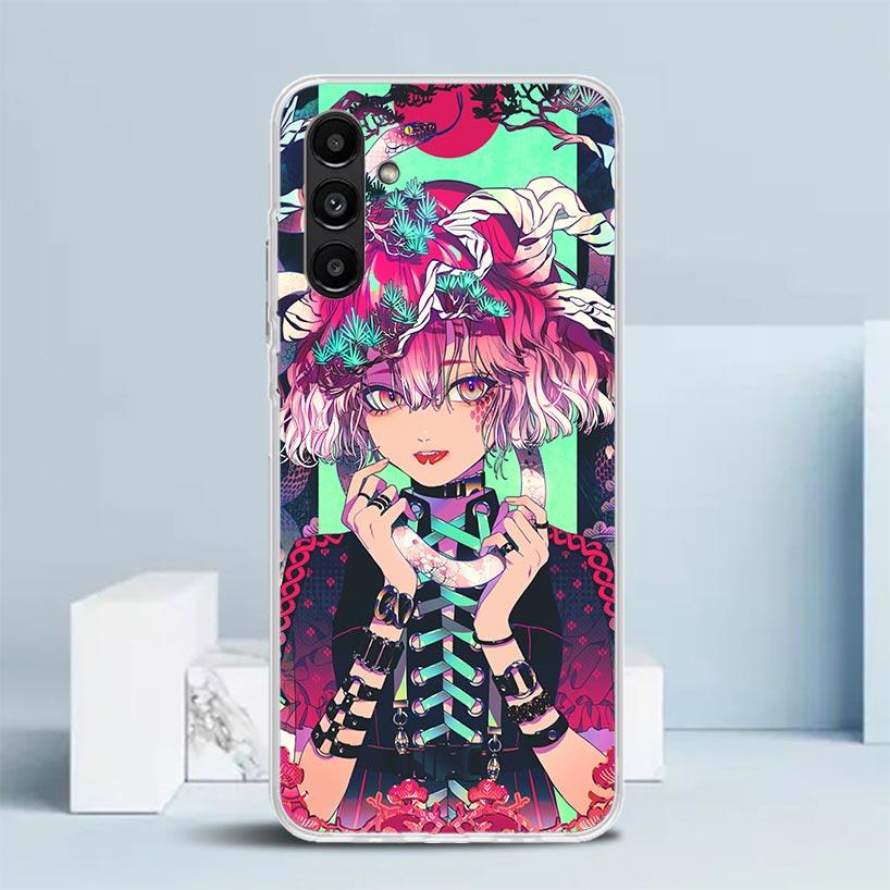 Japanese Style Anime Girl Phone Case For Samsung Galaxy A17 A37 A57 A16 A15 A14 A13 A56 A55 A54 A53 A36 A35 A34 A33 A26 A25 A24