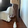 Loose Outer-Wear Women's Early Autumn Slim-Fitting Midi Skirt High Waist Long Skirt With Split Design