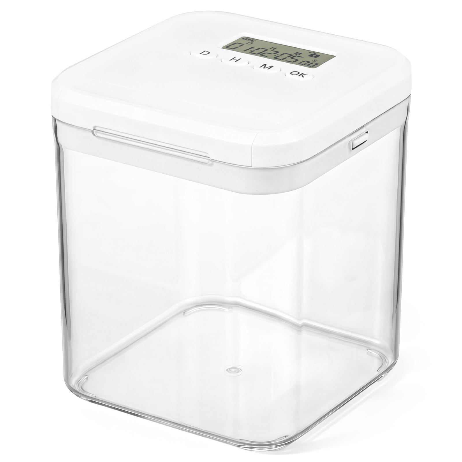 Timer Lock Boxes Electronic Lockable Container Self-Discipline Phone Lock Boxes Medicine Box Personal Items Files Safe Storage белый