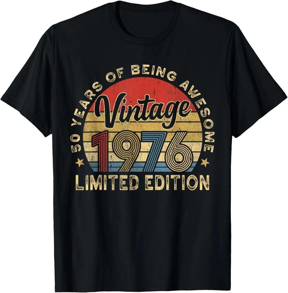 50th Birthday 1976 50 Year Old Birthday Party Unisex TShirt S