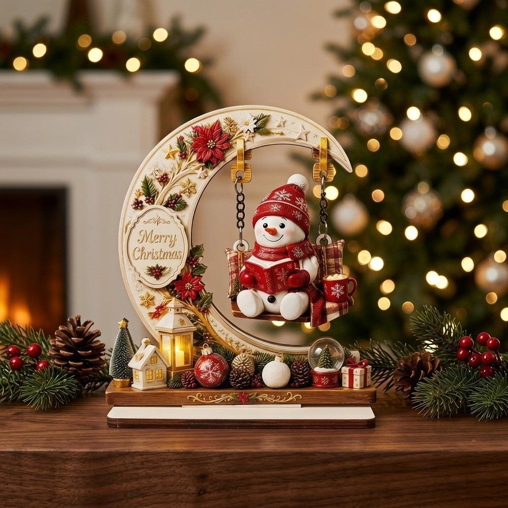 Snowman Deer Christmas Ornaments Ghost Christmas Decoration Santa Claus Ornament  Indoor