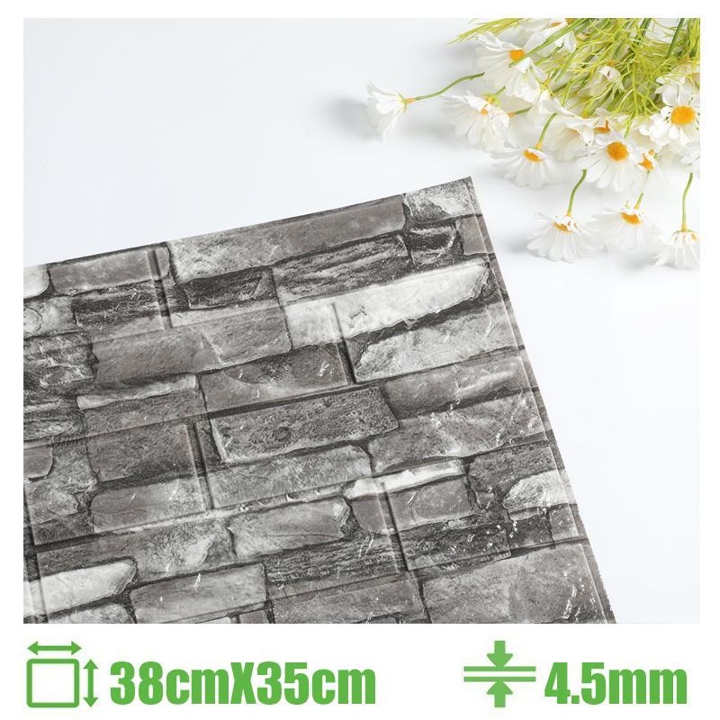 3D Wall Decals Self Adhesive Television Background Wall Room Decor Water-Repellent Stick Brick Wall Cover For Interior Decoration