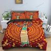 Egyptian Print Duvet Cover Set,3D Ancient Egypt Tribe Decor Comforter Cover Set for Adult Women King Size Polyester Bedding Set7
