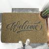 Front Door Mat Welcome Letter Print Home Decor Durable Front Entrance Floor