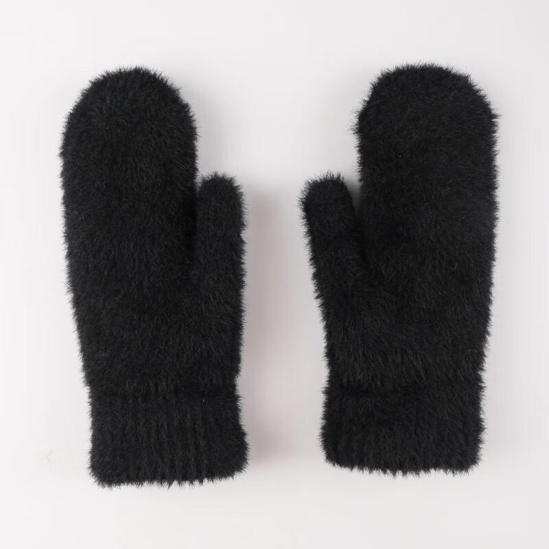 REACH STAR Women's Plush Waterproof Winter Mittens