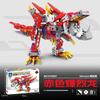 Bausteine Modell Mecha Serie Bausteine zusammenbauen Dinosaurier Löwe Kinder Lernspielzeug Mann