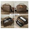 CONTACT'S Men Sling Shoulder Bags Genuine Leather Crossbody Bags Vintage Messenger Bags Men's Bags Handbags