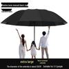 Paraguas Doble Uso Extra Grande para Hombre con 12 Varillas: Sombrilla Plegable Manual para Sol y Lluvia