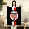 1PC Stade Toulousain Patterned Flannel Blanket Suitable For All Seasons For Home Decor Warmth And Comfort Gifts Holiday Present