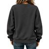 Women's Casual Christmas Print Crewneck Sweatshirt Pullover for Holiday Party Outfit