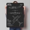Airbus A400M Atlas Plane Tinplate Sign Airplane Poster Decoration Bedroom Custom Metal Signs for Wall Art Decoration Coffee Bar