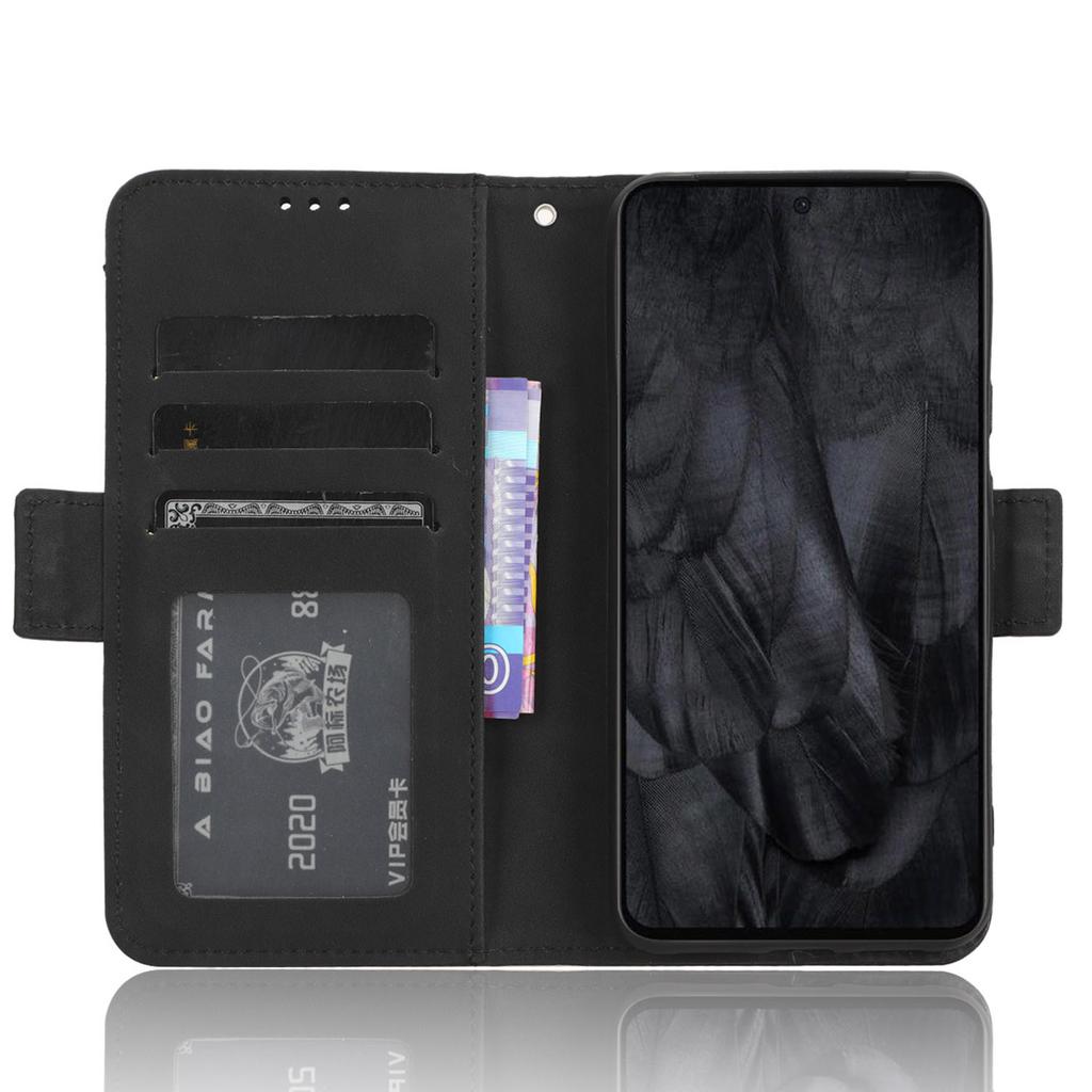 For Google Pixel 8 Multiple Card Slots Phone Case PU Leather Wallet Stand Phone Cover