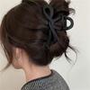 Matte Hair Clips Vintage Ribbon Bow Hair Claws Crab Headwear Hairpins Shark Ponytail for Women Hair Accessories Barrettes