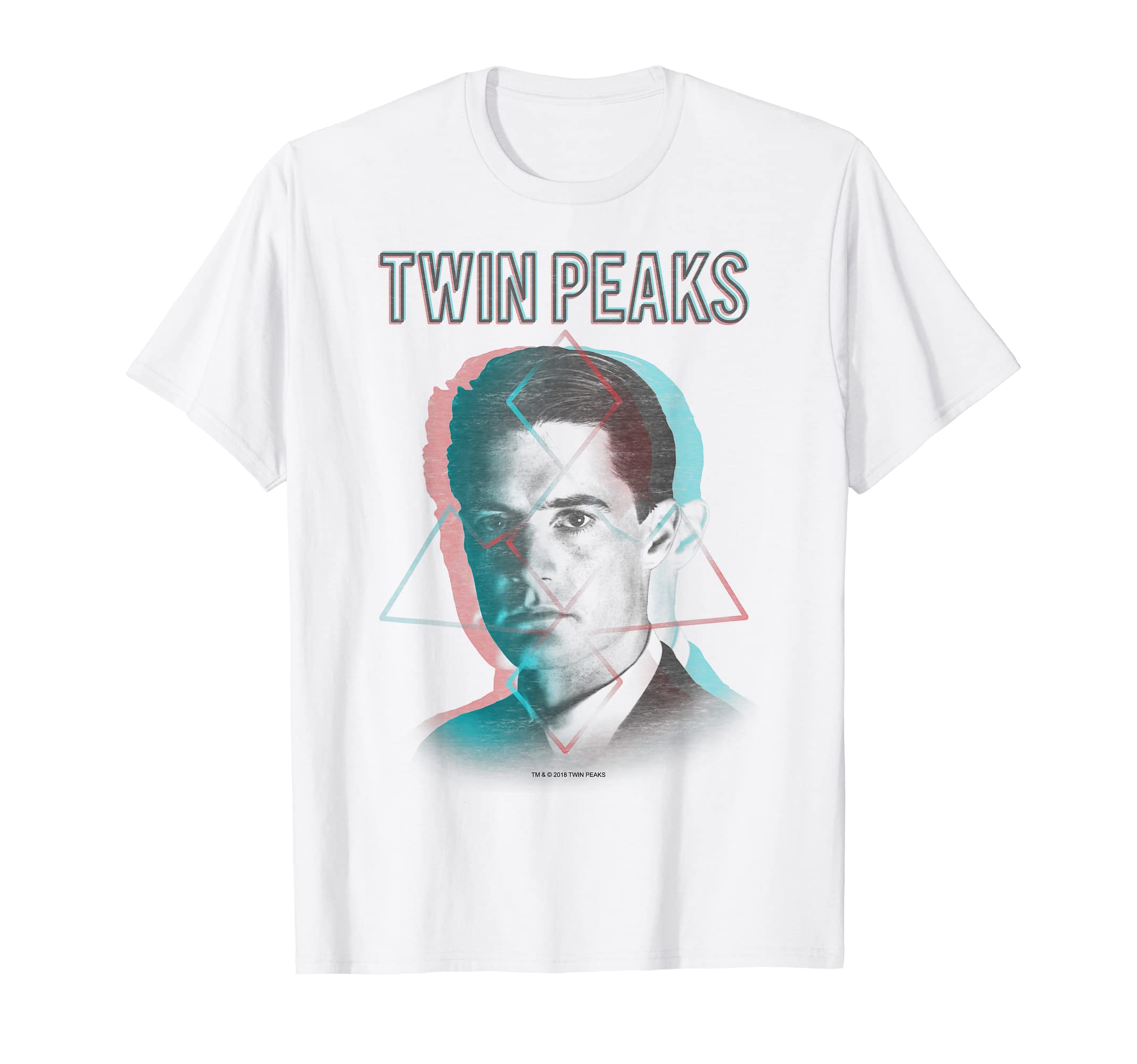 

Twin Peaks Agent Cooper Headshot 3 Triangles Graphic T-Shirt