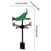 Weather Vane for Outside Outdoor Wind Direction Indicator Weather Vane Sculpture for Courtyard Farmhouse Housetop Villa Park