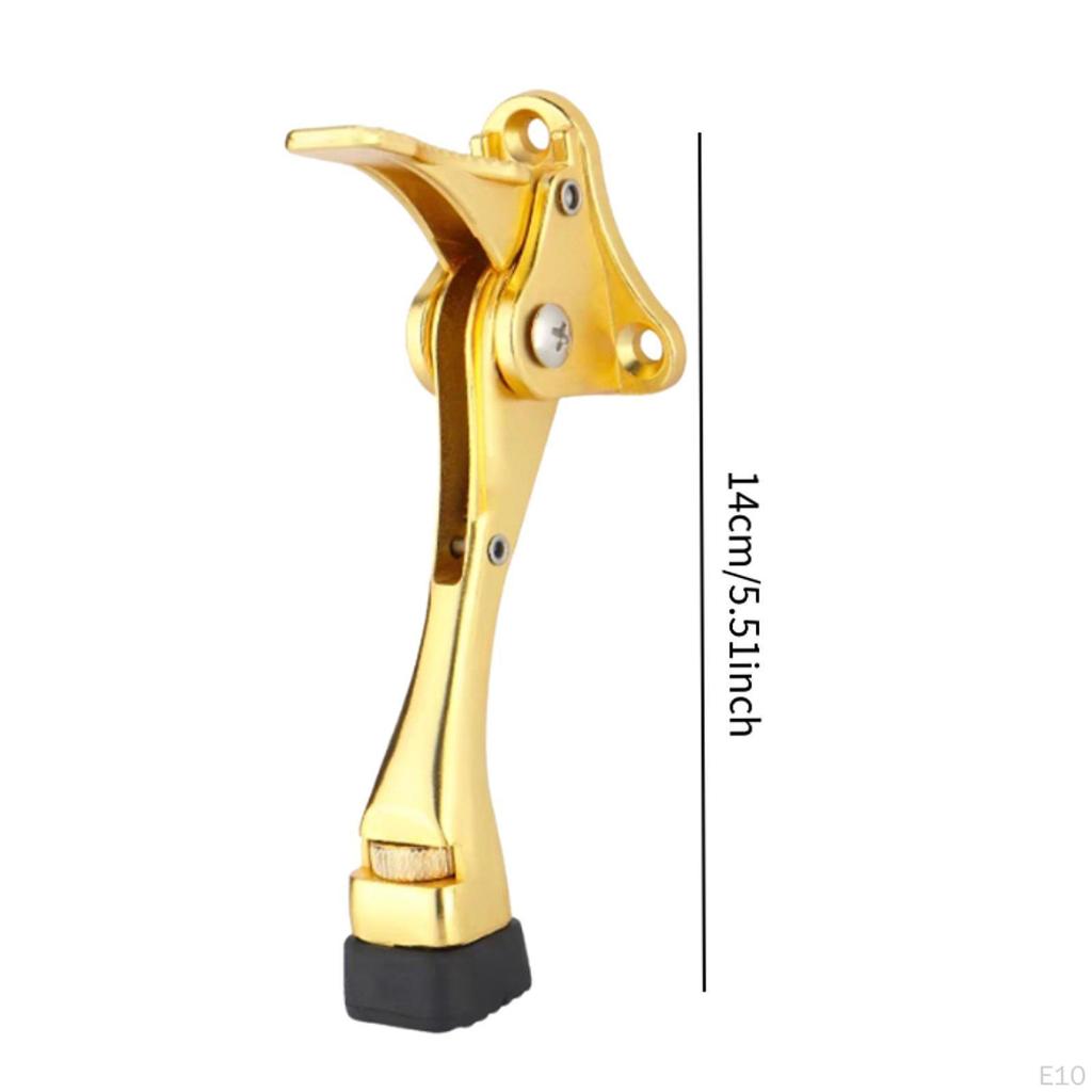 Adjustable Indoor Door Stop 5.5inch Long 10mm Rubber Tip Kickstand Foot Operated