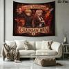 Chainsaw Man Wall Tapestry Aesthetic Wall Hanging Printed Fabric Blanket Decorative Tapestries For Bedroom Living Room Home Decor