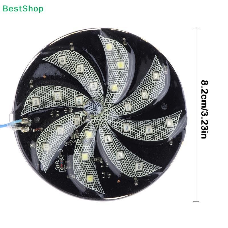12V Motorcycle Wind Fire Wheel LED Warning Light,Waterproof RGB Strobe Flashing Light for Motorbike Safety & Decor