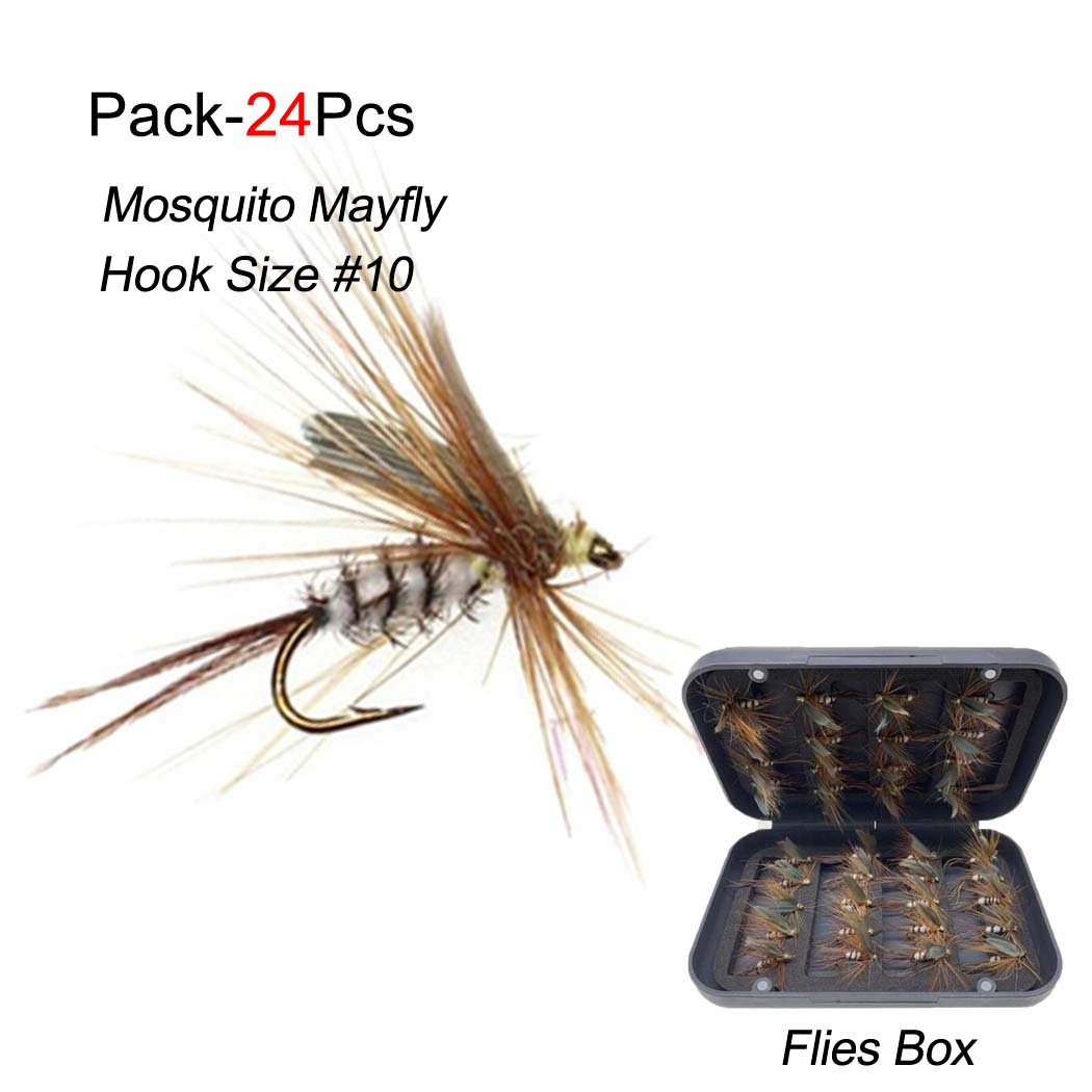 24 шт./кор. влажный/сухой набор для ловли нахлыстом — фото 23