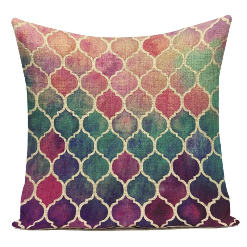 Modern Bosnia Abstract Pillow Cover Geometric Stripes Cushion Cover Custom Pillowcase Sofa Home Decorative Throw Pillows