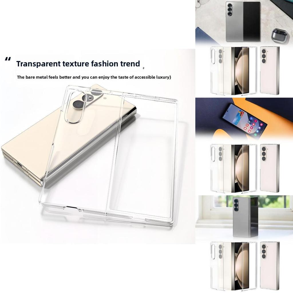 For Samsung Galaxy Z Fold Foldable Phone Cover With Transparent Flip Design And Impact Resistance For Daily Use