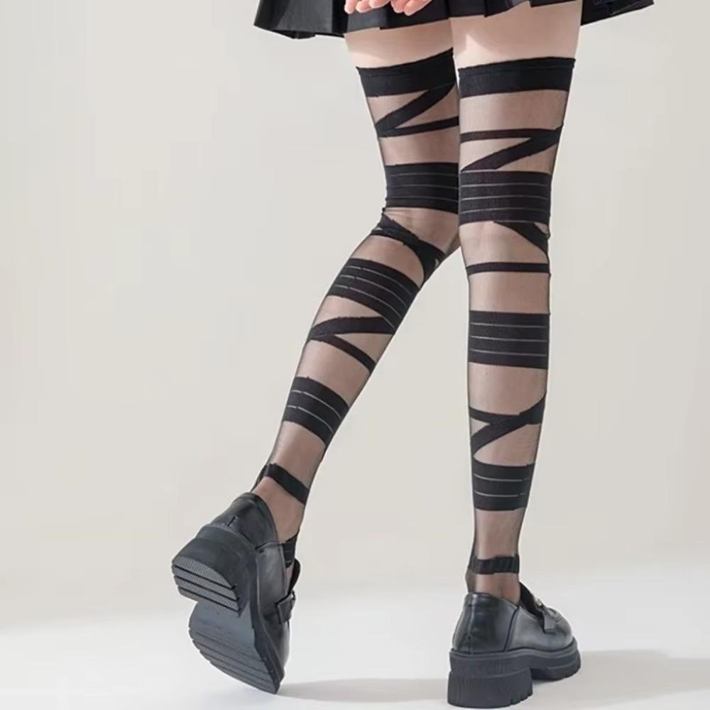 JK Y2k Long Stockings Ultrathin Long Tube Hosiery New Knee Socks  All Seasons