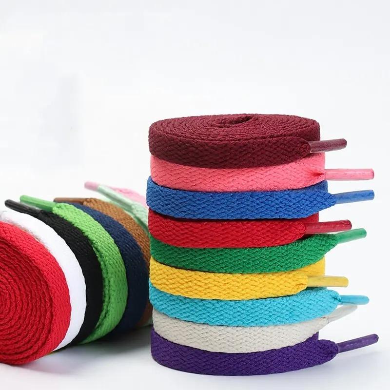 1 para płaskich sznurówek Klasyczna jakość Sznurówki Solidne Codzienne Trampki Sznurówka Akcesoria do butów 100/120/140/160/180CM