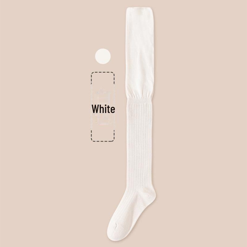 Japanese Pure Cotton Mid-Tube Velvet Lolita Cosplay Over-the-Knee Socks