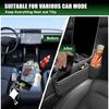 Premium Leather 2 PC Car Seat Gap Filler Organizer, Multifunctional Car Seat Organizer With Cup Holder For Drink,Car Leather Cup Holder Gap Bag Front