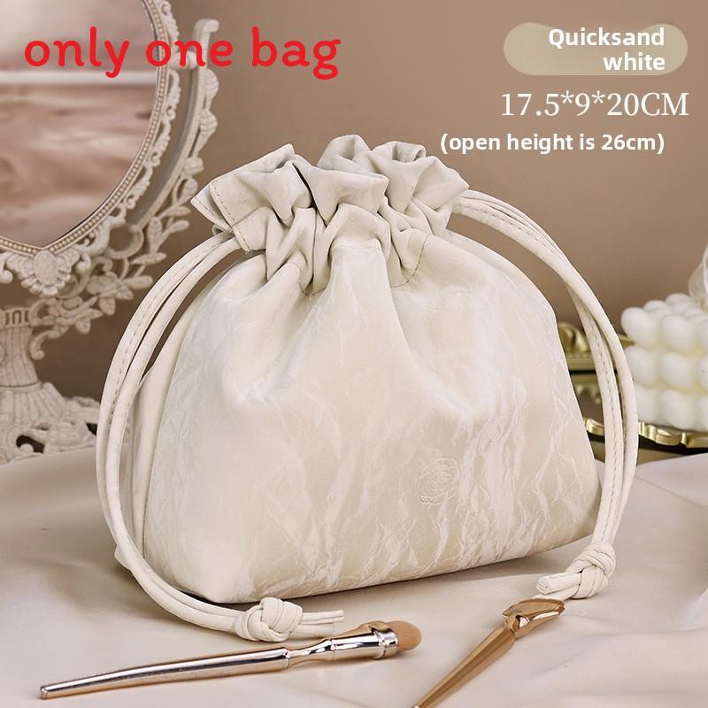 Klassische tragbare Kosmetiktasche mit Kordelzug aus wasserdichtem PU-Material für den täglichen Gebrauch