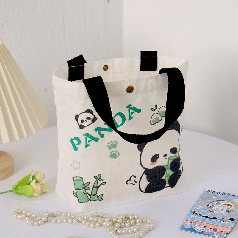 Canvas Tasche Drei Kleine Bären Einfach und Süß Handtasche Handtrage Walking Geschenktasche Aufbewahrungstasche Bär