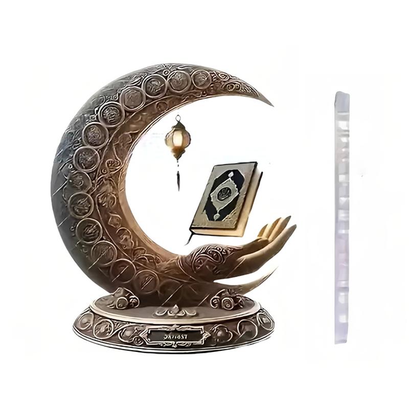 Украшение стола к Рамадану Красивое украшение к Ид аль-Фитру Акриловый лунный орнамент Орнамент для отсчета дней Рамадана Для